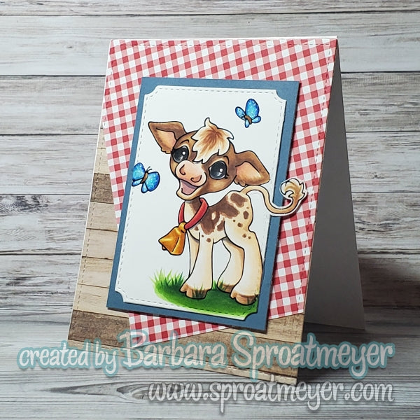 Cow with Butterflies